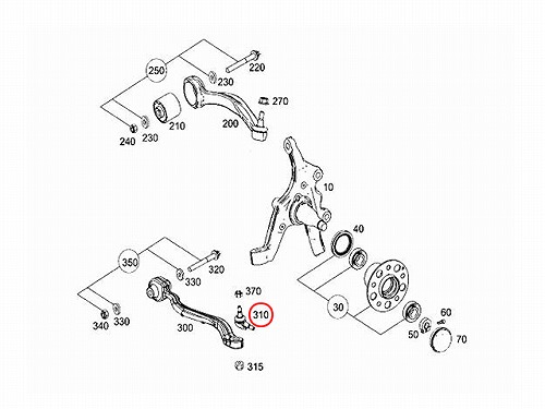 フロント ロアアームボールジョイント メルセデスベンツ [2123300135]