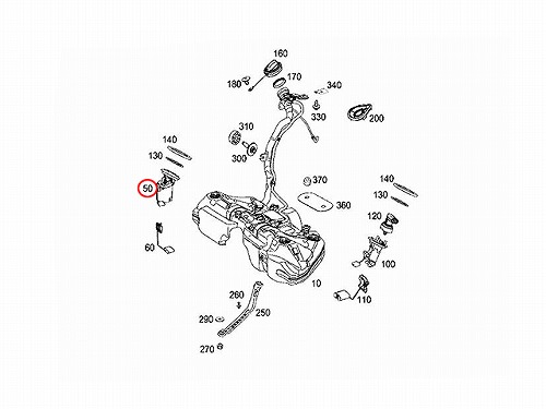 燃料ポンプ(フューエルポンプ) メルセデスベンツ [2184700094
