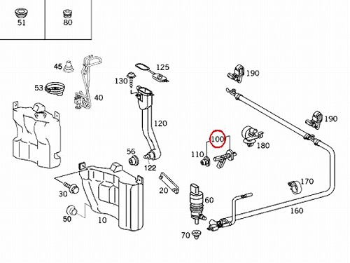 ウォッシャーレベルセンサーメルセデスベンツ R170 R171 R230 W203