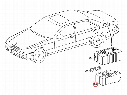 純正 集中ドアロックポンプ メルセデスベンツ W215 W220 CL500 CL55AMG