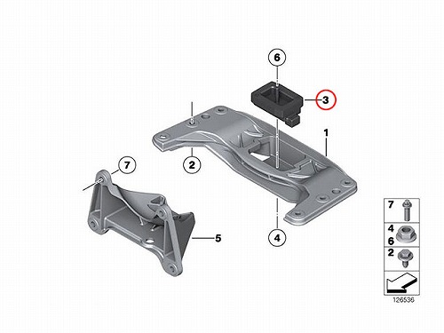 ミッションマウント BMW [22316770289]BMW F01 F02 F07 F10 F11 F12