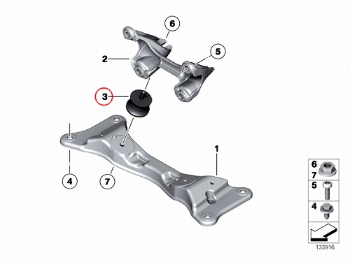 ミッションマウント BMW [22316799331]