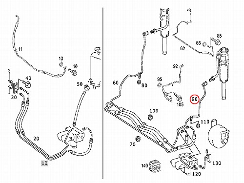 インテークホース メルセデス・ベンツ Cクラス W204,S204 2007年06月