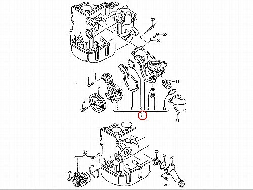 ウォーターポンプ METELLI製 VW(フォルクスワーゲン) [240779]VW