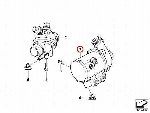 ウォーターポンプ METELLI製 BMW [241369]BMW N52(直6) N53(直6