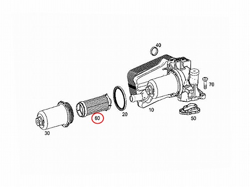 オイルクーラーフィルター (DSG) メルセデスベンツ [2463772300