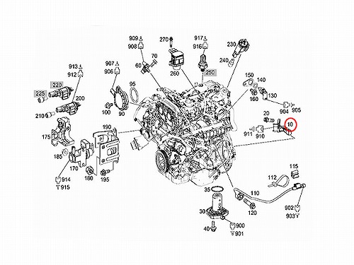 クランク角センサー(クランクポジションセンサー) メルセデスベンツ