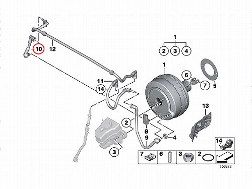 純正 バキュームホース BMW [34337577337]BMW E82 E84 E87 E88 E90 E91