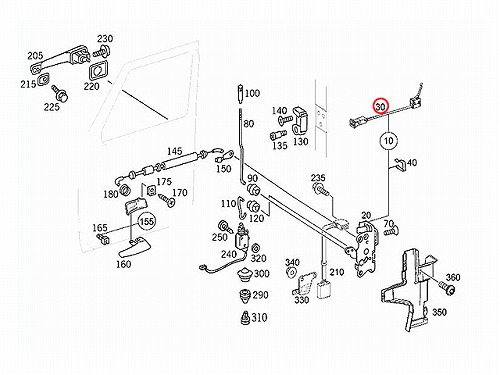 純正 ドアロックスイッチ 左右共通 メルセデスベンツ [4638204110