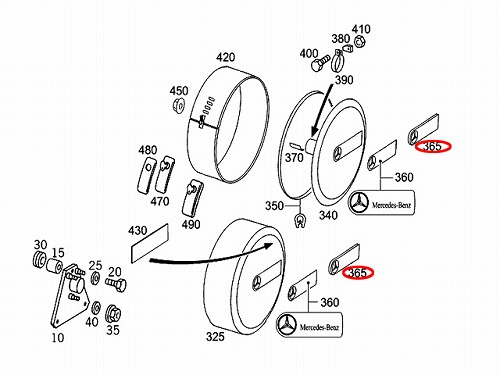 純正 スペアタイヤカバーエンブレム メルセデスベンツ Gクラス W463 G320 G500 G550 G55AMG G55AMGコンプレッサー