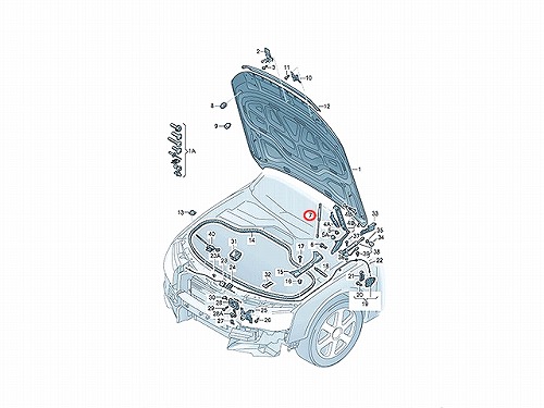 ボンネットダンパー(エンジンフードダンパー) AUDI(アウディ