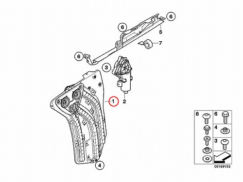 純正 パワーウインドウレギュレーター リア 右側 MINI(ミニ) [51377111018]MINI(ミニ) R52 R57 | セントピア