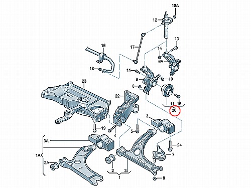 ハブベアリングASSY フロント/リア 左右共通 AUDI(アウディ) A3/S3(8P