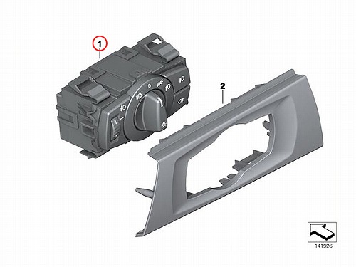 純正 ヘッドライトスイッチ(ヘッドランプスイッチ) メルセデスベンツ