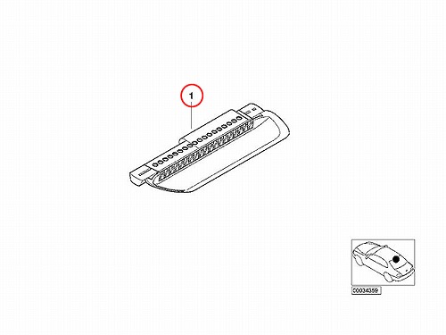 純正 ハイマウントストップランプ BMW [63257219086]BMW E46 | セントピア