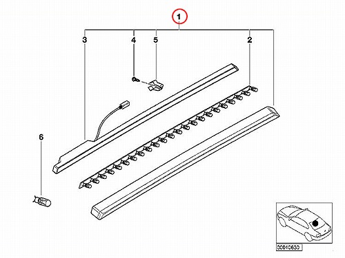 純正 ハイマウントストップランプ BMW [63258389970]BMW E36 | セントピア