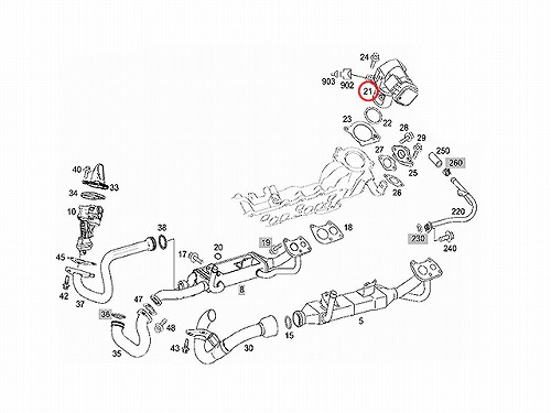 純正 EGRバルブ メルセデスベンツ [6421401960]メルセデスベンツ W164