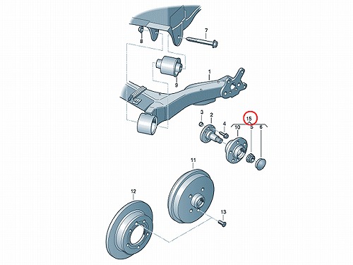 ホイール ハブベアリング リア 左右共通 VW(フォルクスワーゲン