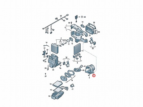 エアコンブロアモーター(ファン) AUDI(アウディ) [6R2819015]AUDI