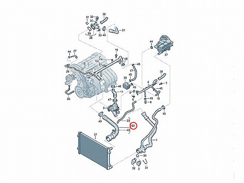 ラジエター アッパーホース AUDI(アウディ) [8E0121101]AUDI(アウディ