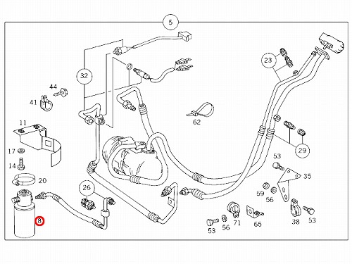 リキッドタンク リキタン 圧力センサー メルセデスベンツ Vクラス W638