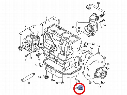 ドレンボルト(エンジンオイルパン用) VW(フォルクスワーゲン) [90813202]