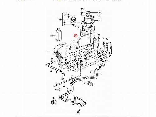 ラジエターリザーバーサブタンク(サブタンク) Porsche(ポルシェ