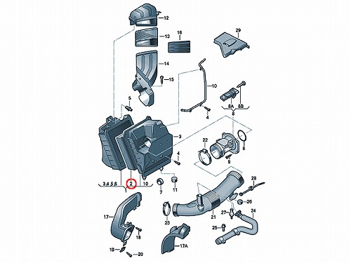 エアフィルター(エアクリーナー) AUDI(アウディ) A4 8EALT 8EBFB 8EAUKF 8EBWEF 8EBGBF 8EAMBF  8EASNF 8EBDV 8HBDV