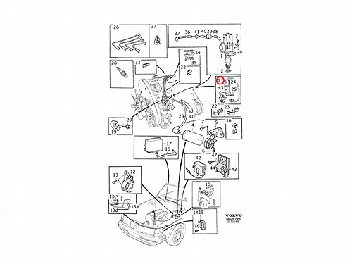 クランク角センサー(クランクポジションセンサー) VOLVO(ボルボ) [V271949]VOLVO(ボルボ) 240 740 940 | セントピア