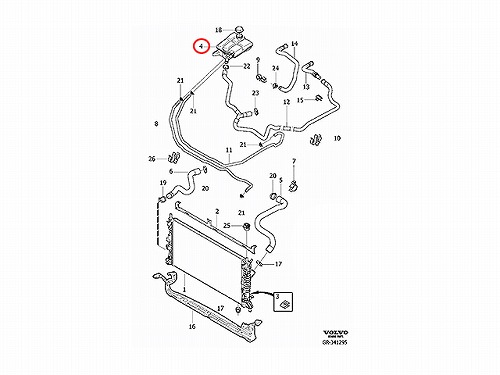 純正 ラジエターリザーバーサブタンク(サブタンク) VOLVO(ボルボ