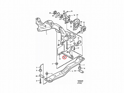 ロアアーム ロワアーム コントロールアーム 右側 S40 V40 VOLVO ボルボ-