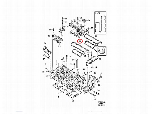 タペットカバーガスケット VOLVO(ボルボ) [V31330772]VOLVO(ボルボ 