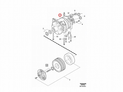エアコンコンプレッサー VOLVO(ボルボ) [V36001118]VOLVO(ボルボ) C30 C70 S40 V50 | セントピア