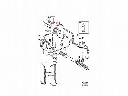 パワステポンプ VOLVO(ボルボ) [V8251736]VOLVO(ボルボ) C70 S60 S70