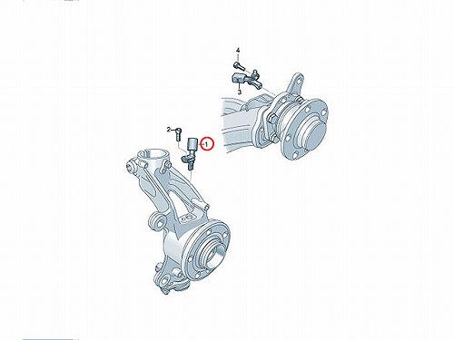 ABSセンサー(スピードセンサー) フロント 右側 AUDI(アウディ) [WHT003860]AUDI(アウディ) A1(8X) A3(8V 8P)  | セントピア